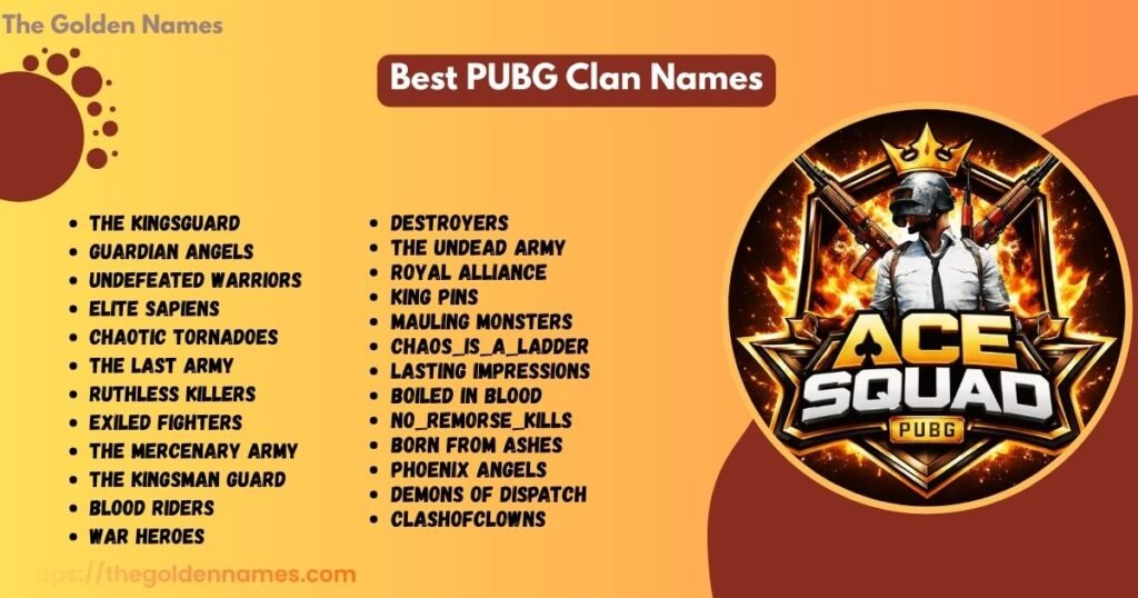 Best PUBG Clan Names