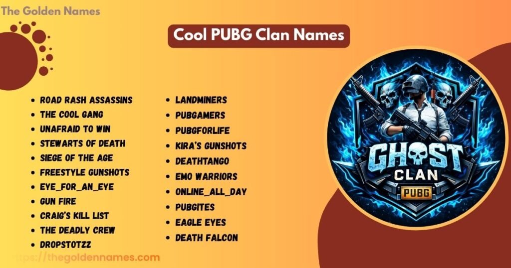 Cool PUBG Clan Names