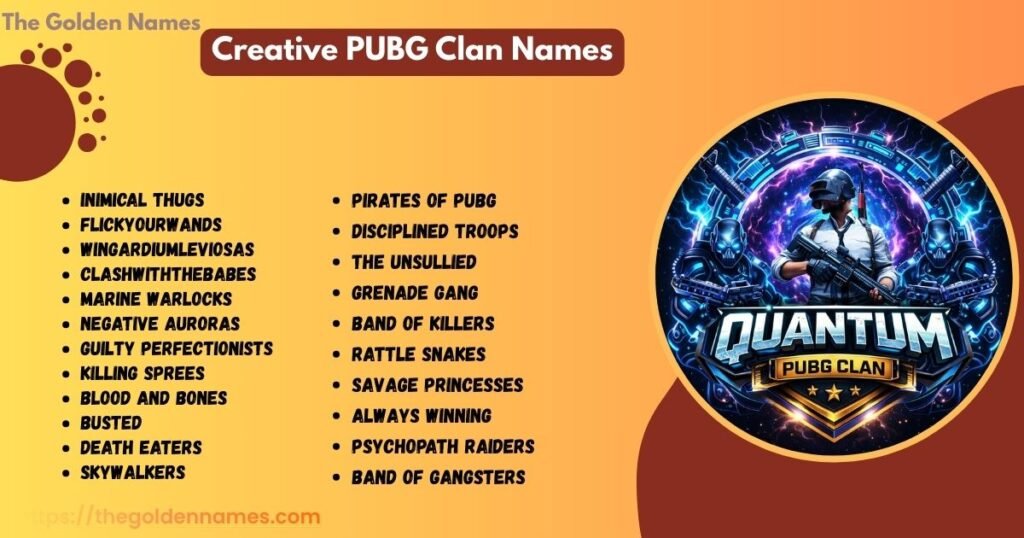 Creative PUBG Clan Names
