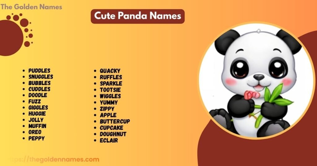 Cute Panda Names
