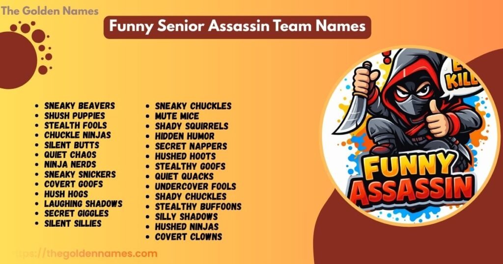 Funny Senior Assassin Team Names