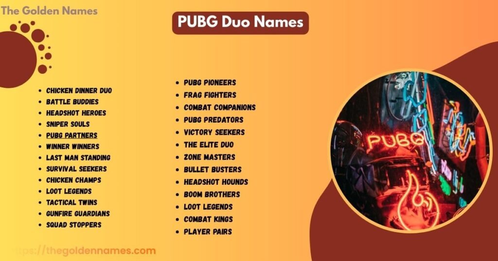 PUBG Duo Names