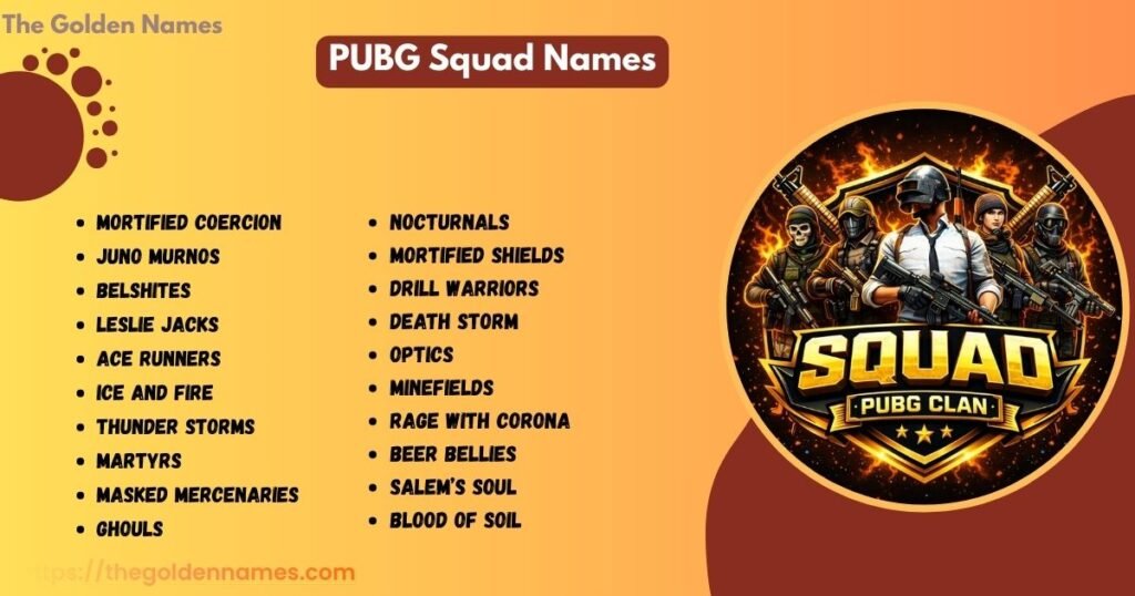 PUBG Squad Names