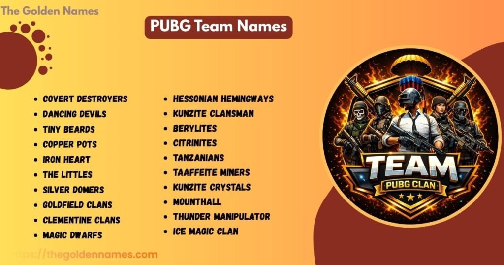 PUBG Team Names