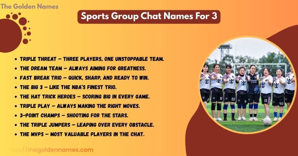 Sports Group Chat Names For 3