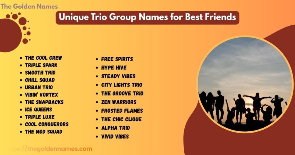 Unique Trio Group Names for Best Friends