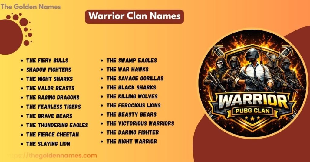 Warrior Clan Names