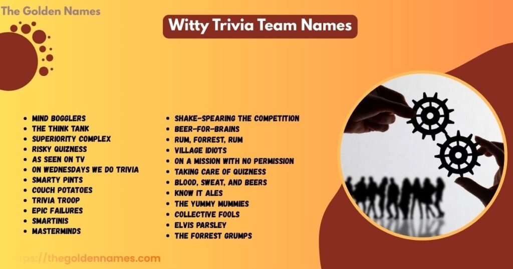 Witty Trivia Team Names