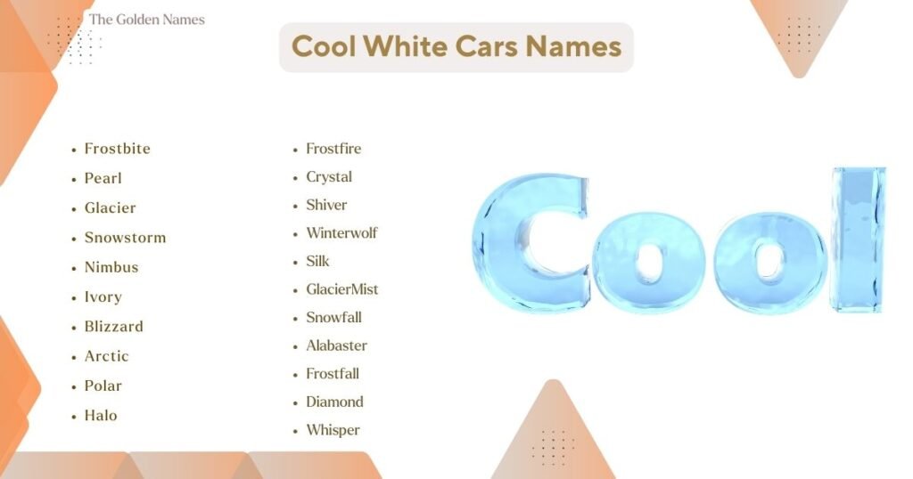Cool White Cars Names