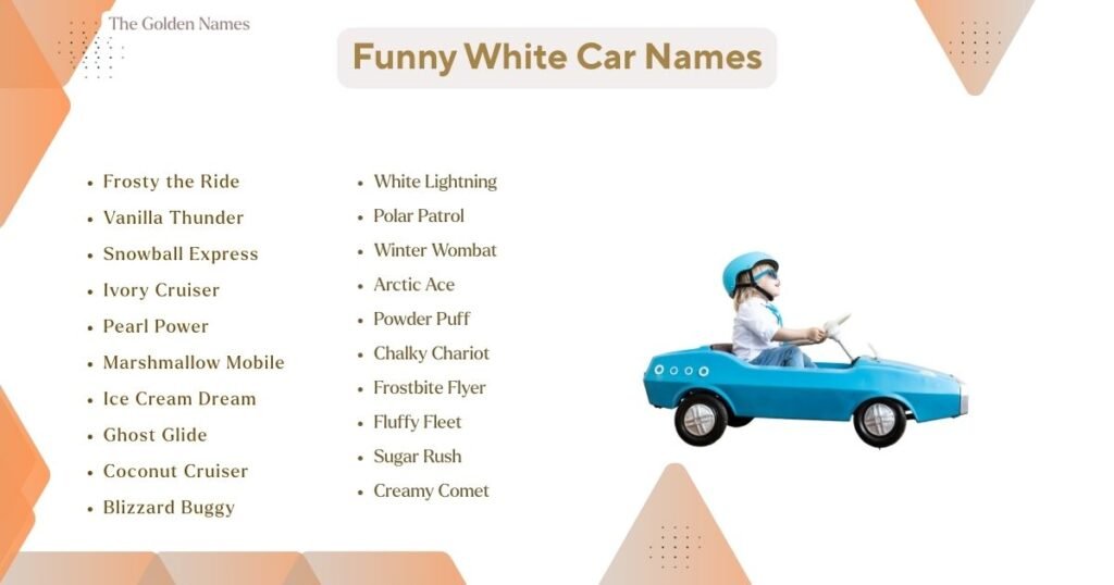 Funny White Car Names
