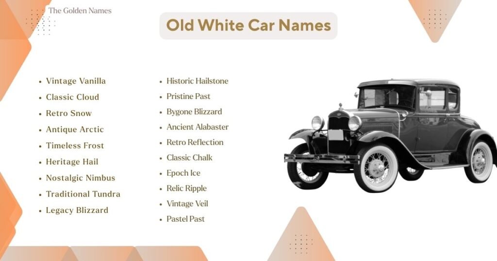 Old White Car Names