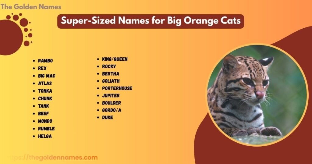 Super-Sized Names for Big Orange Cats