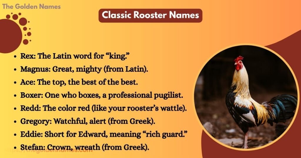 Classic Rooster Names