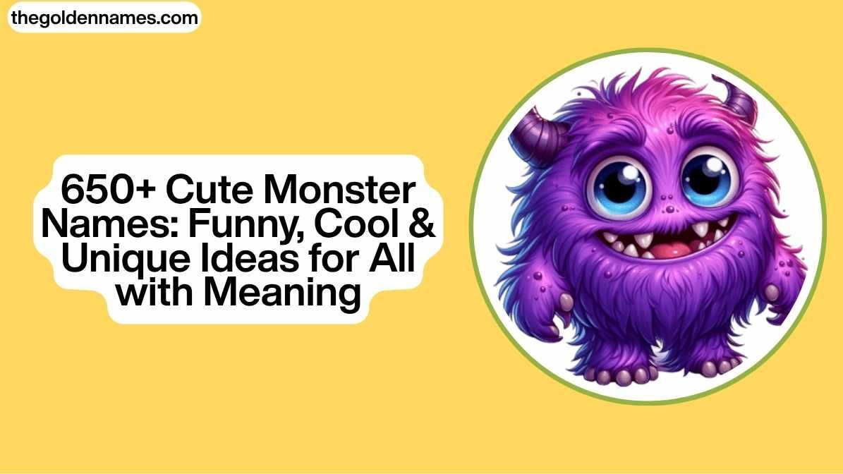 Cute Monster Names