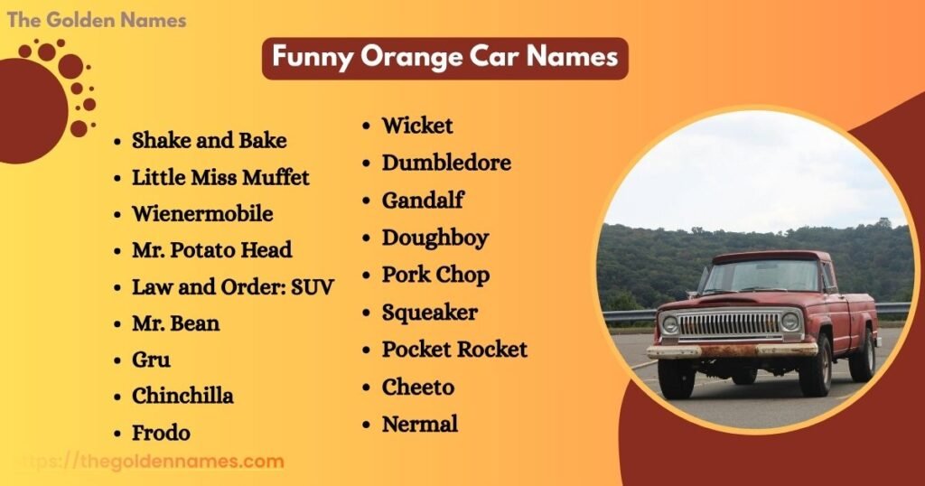 Funny Orange Car Names