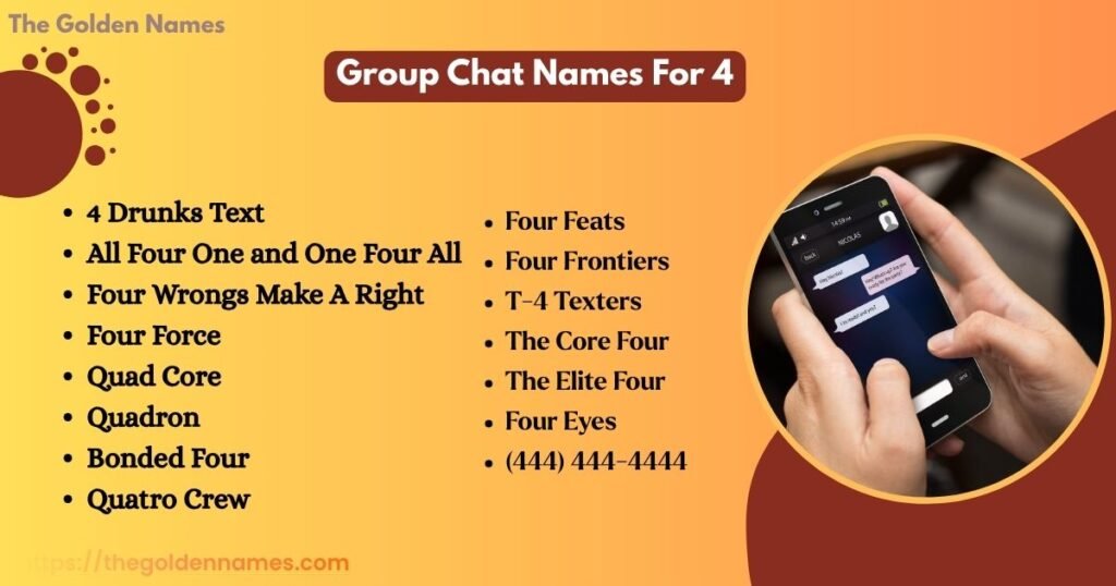 Group Chat Names For 4