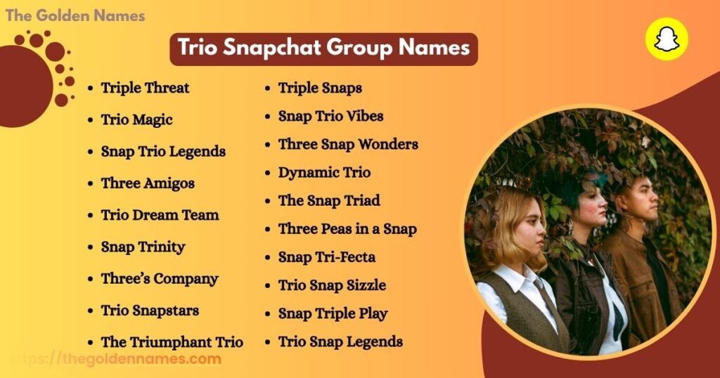 Trio Snapchat Group Names