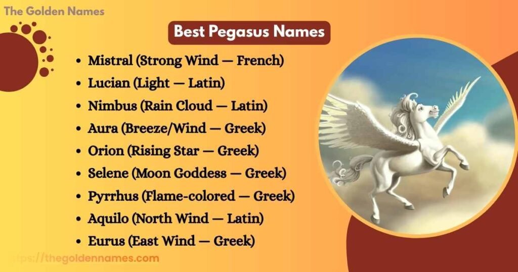 Best Pegasus Names