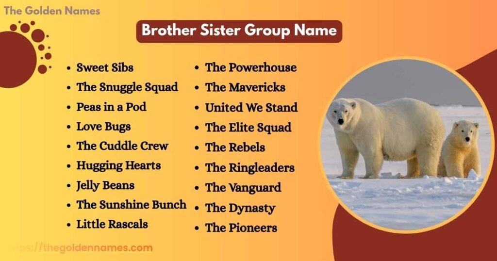 Brother Sister Group Name
