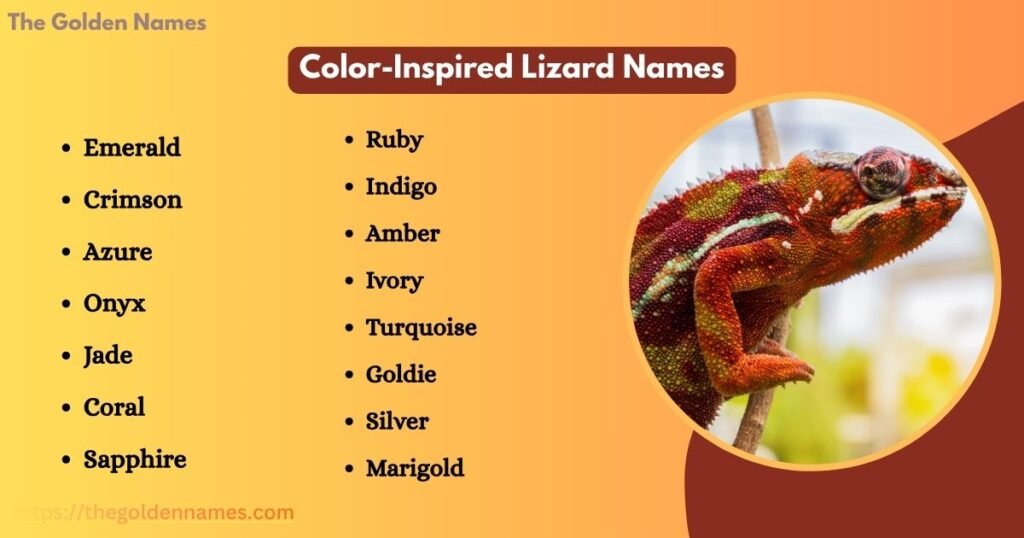 Color-Inspired Lizard Names