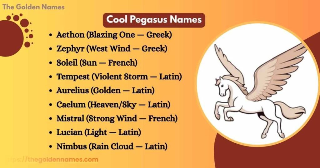 Cool Pegasus Names