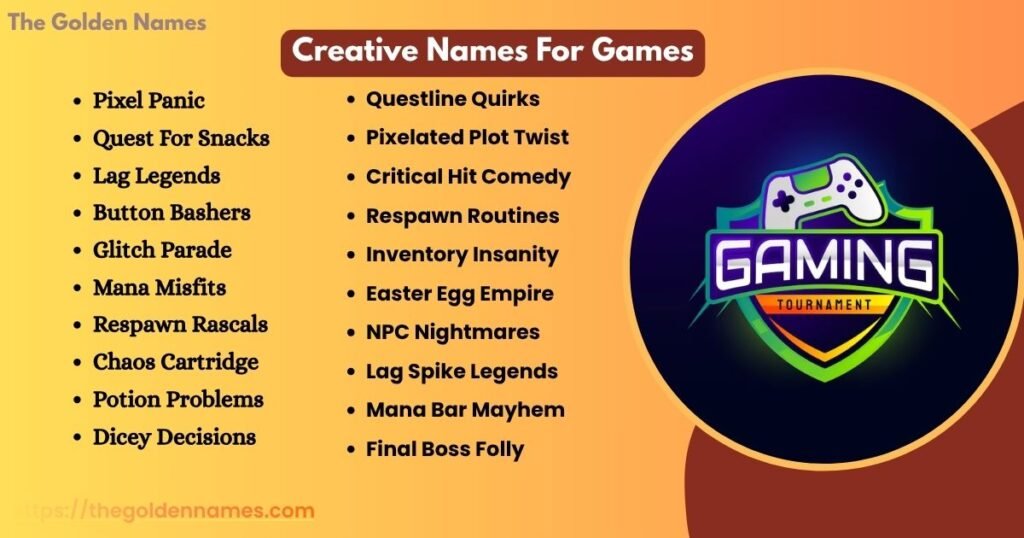 Creative Names For Games