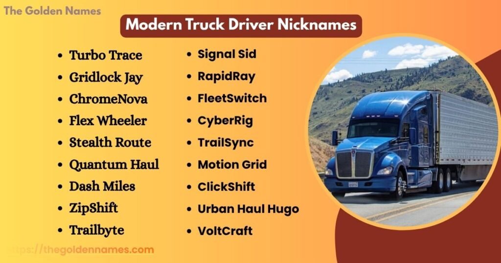 Modern Truck Driver Nicknames