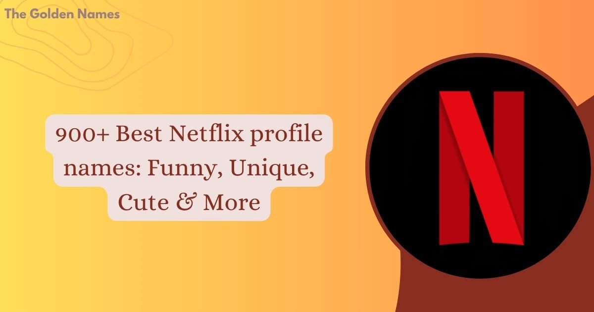 Netflix profile names